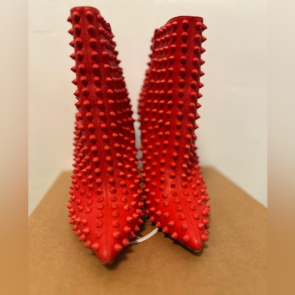 Christian Louboutin Snakilta Black Booties - Picture 5 of 10